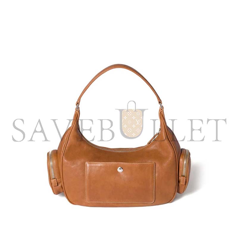 MIU MIU NAPPA LEATHER POCKET TOP HANDLE BAG 5BC189 (38*20*14cm)